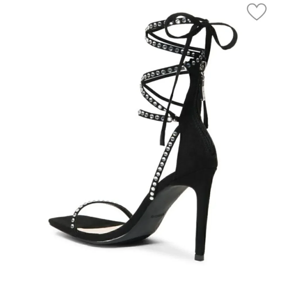 Sexy bebe Rhinestone Embellished size 9 Heels